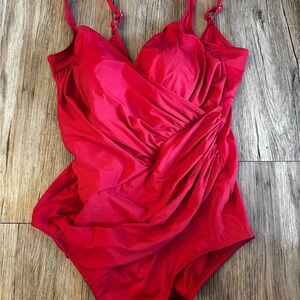 Miraclesuit Bold Red One Piece Swimsuit